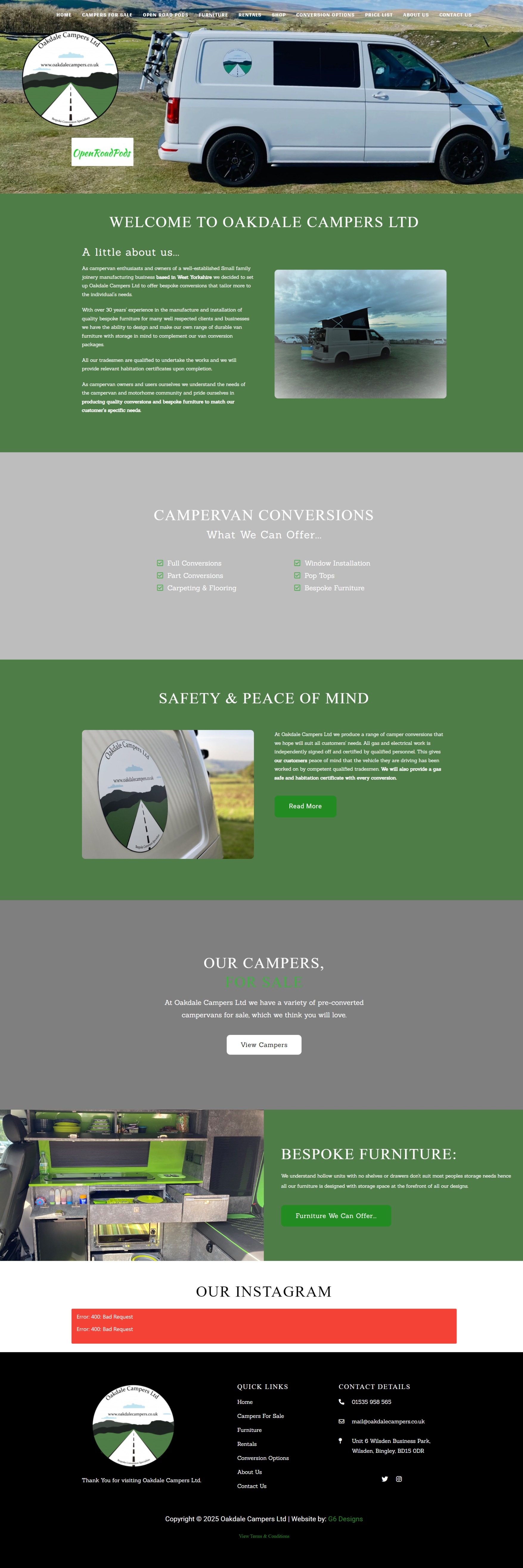 A Campervan Sales Website