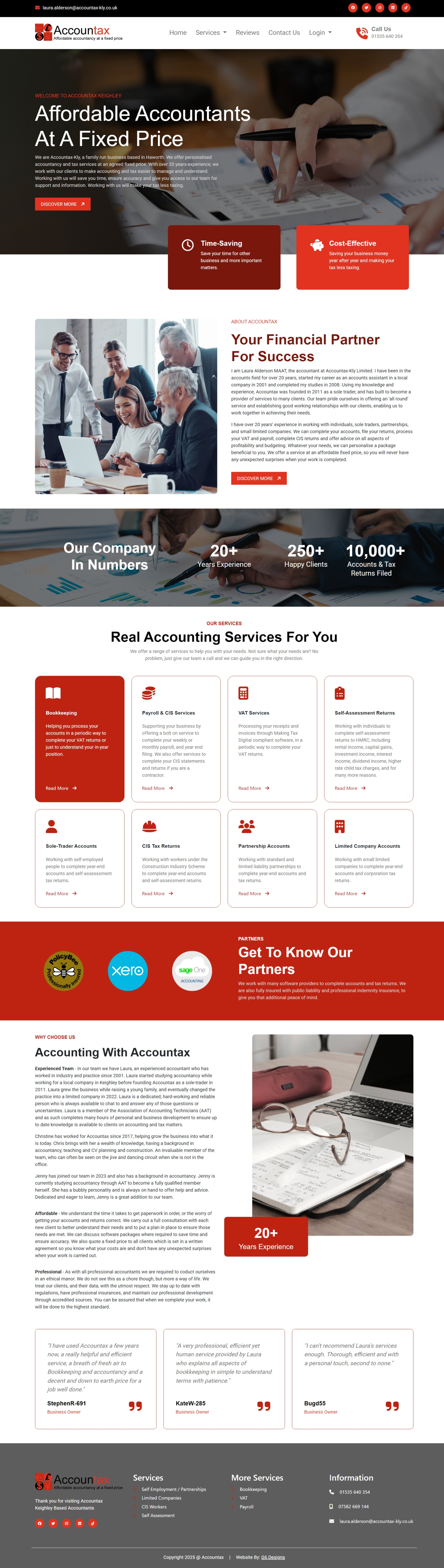 An Accountant Website - Accountax