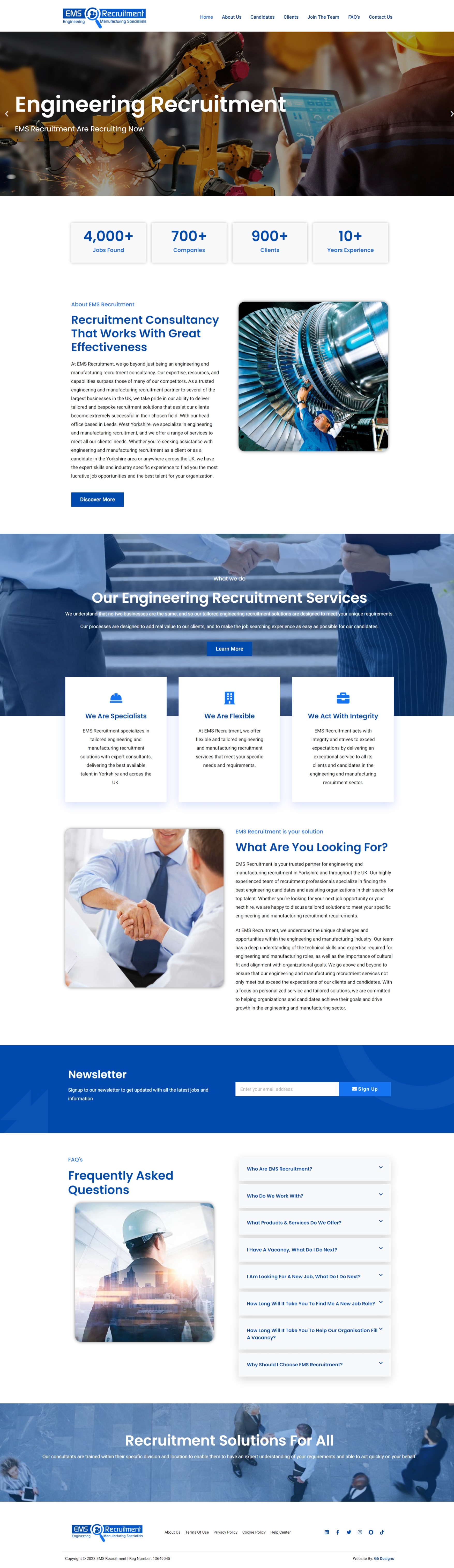 An Engineering Recruitment Website - EMS Recruitment