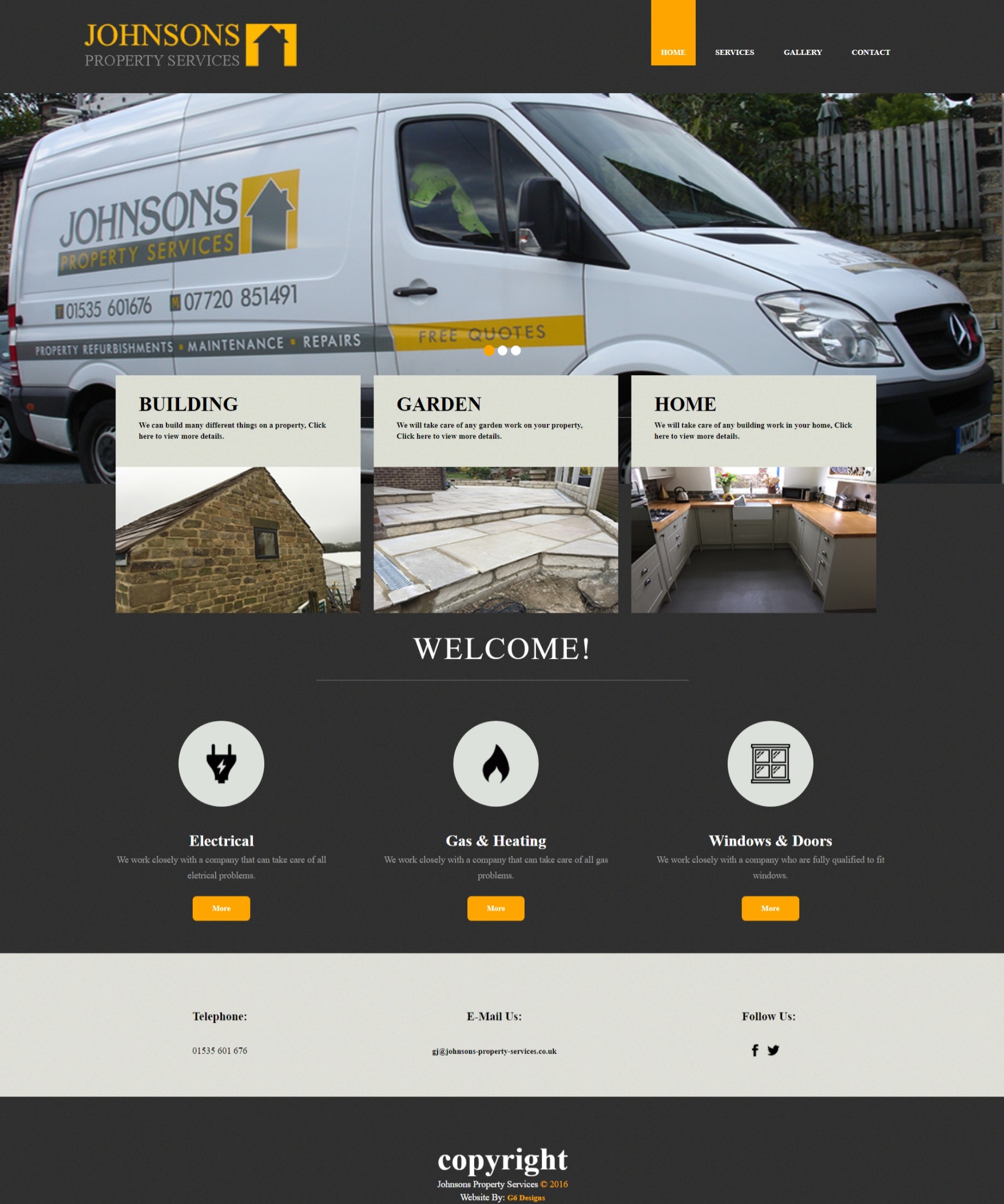 A Property Services Website - Johnsons Property Services