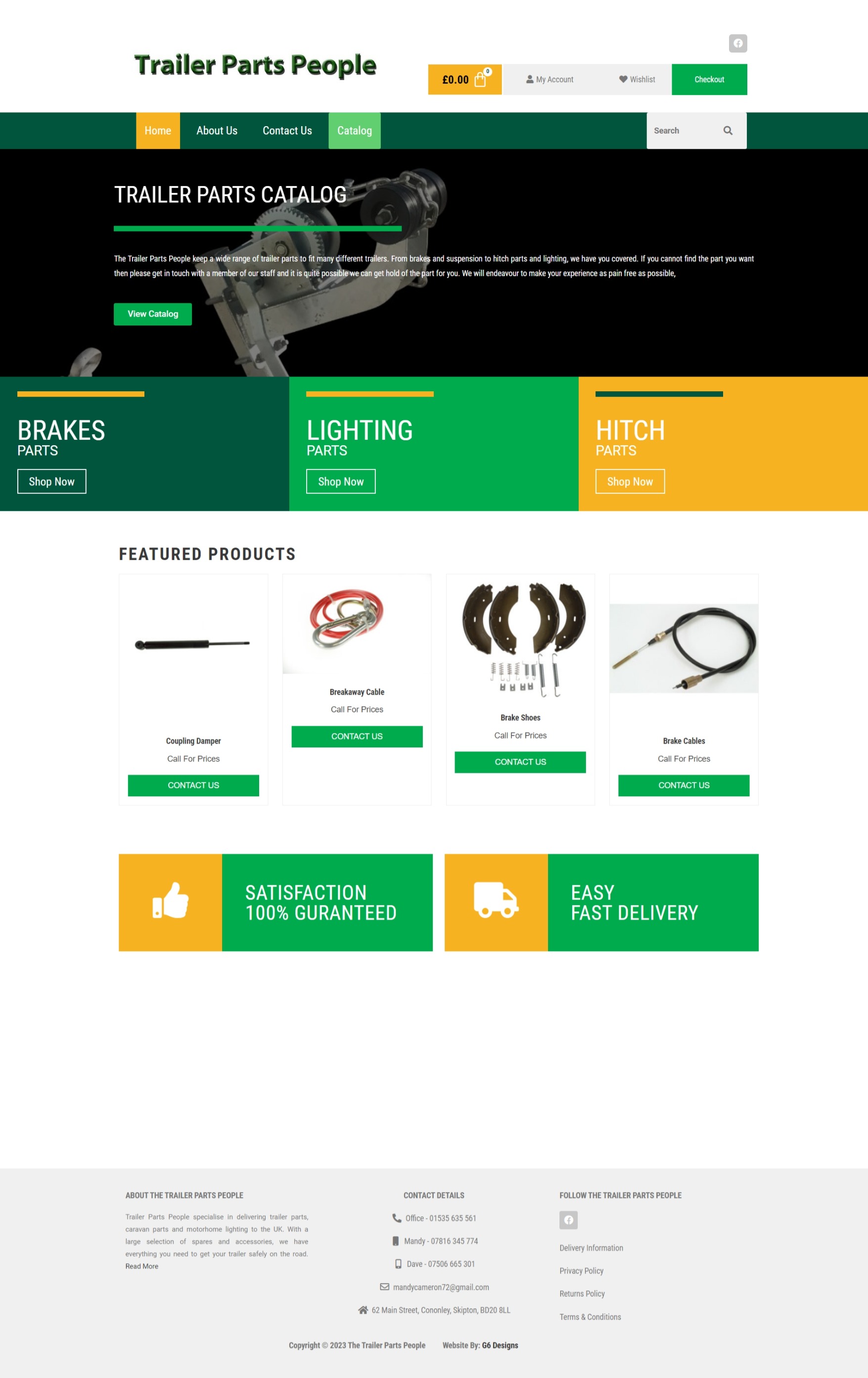 A Website For A Trailer Parts Company - Trailer Parts People